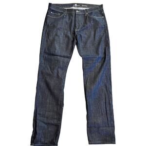 Seven 7 for all mankind slimmy dark denim jeans mens 36 pants casual